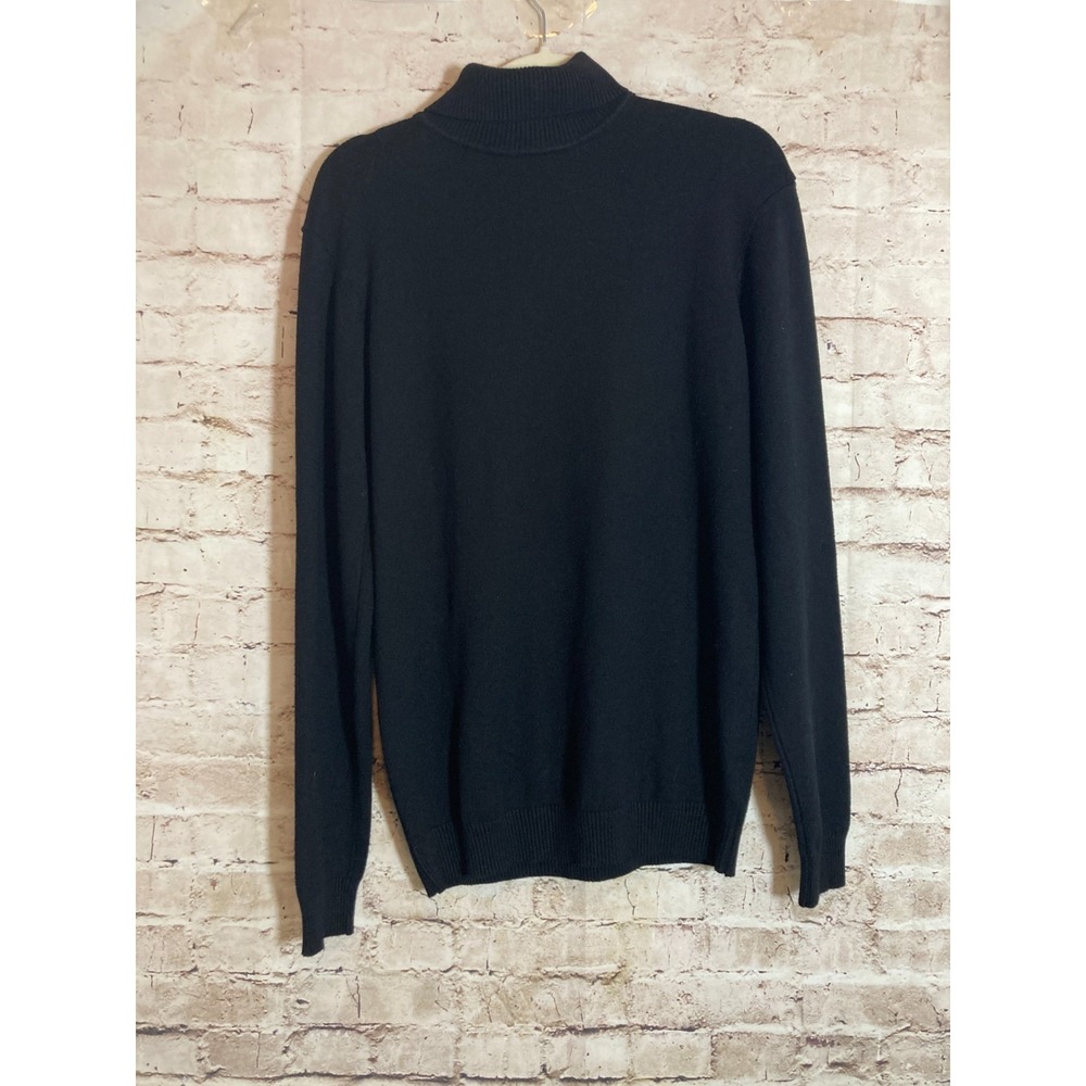 Xray Jeans Turtleneck Sweater Men's‎ Medium Black Slim Fit Ribbed Pullover